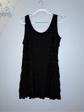 Isle Black Ruffled Dress